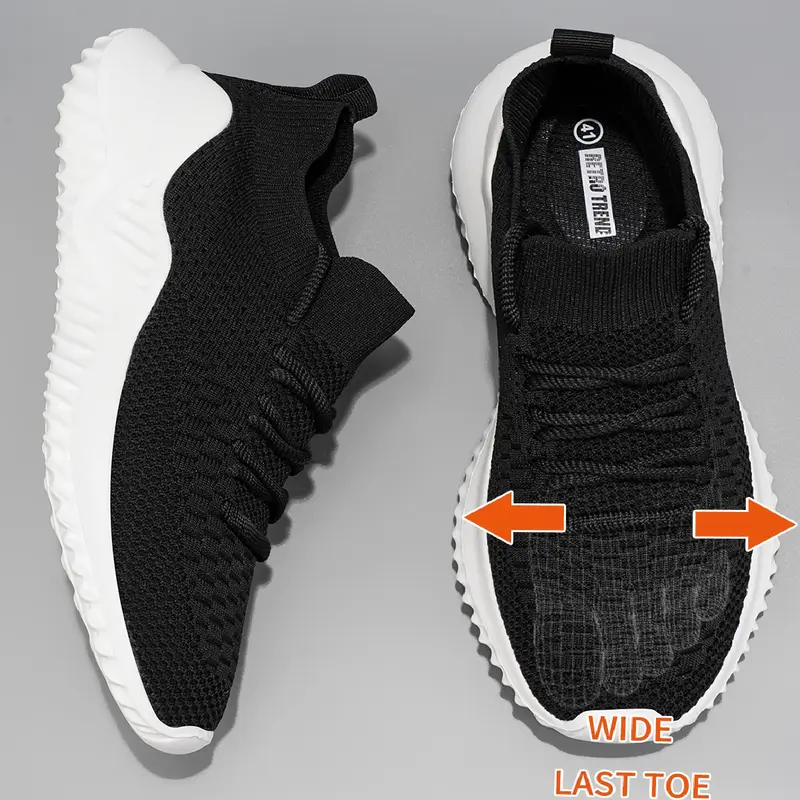 Men's Large Size Wide Last Sports Shoes Outdoor Hiking Running Comfortable Casual Versatile Fashionable Shoes for Couples