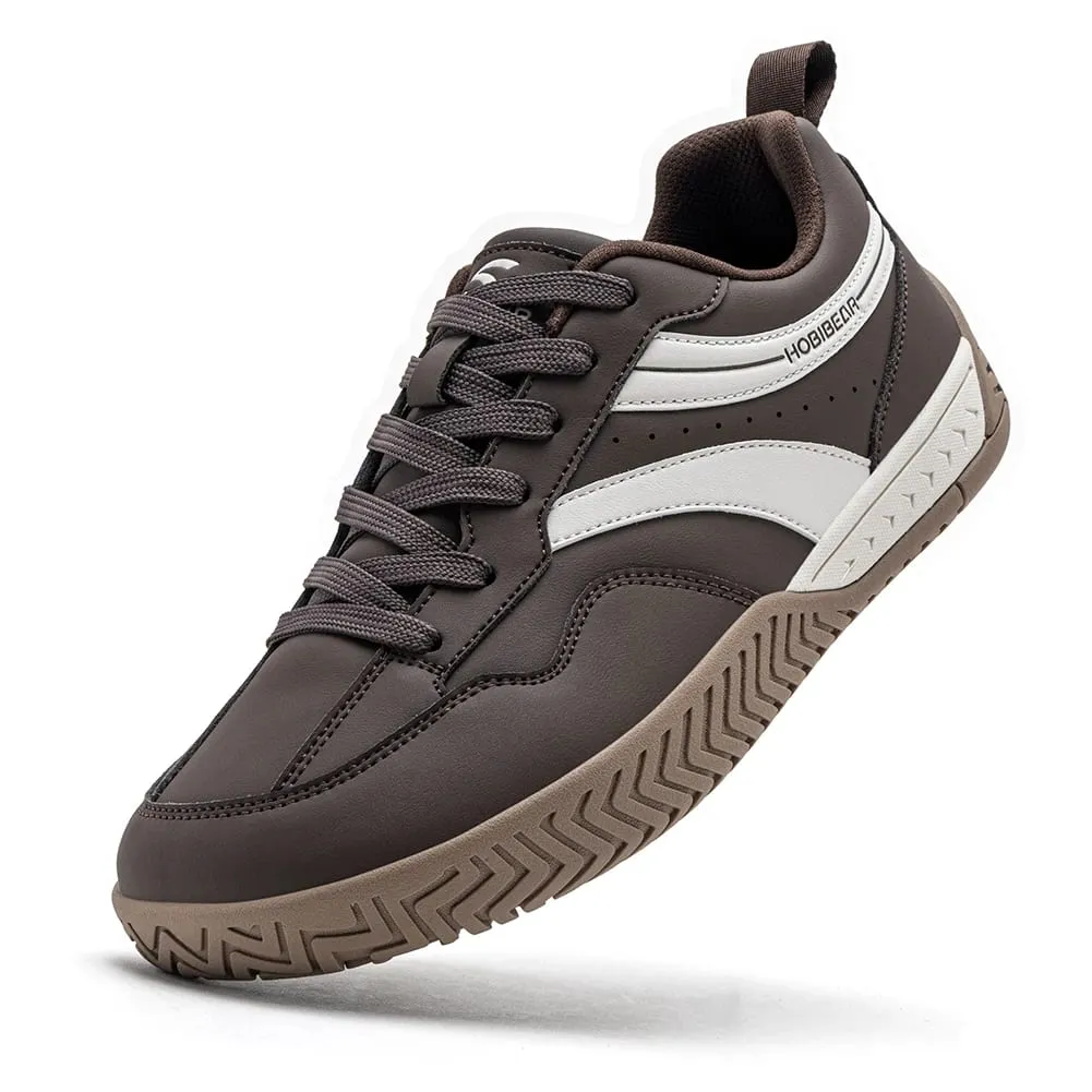 Wide Toe Box Sneakers Unisex Artificial Leather Walking Shoes Retro Comfortable Lightweight Non-Slip Lace Up Footwear