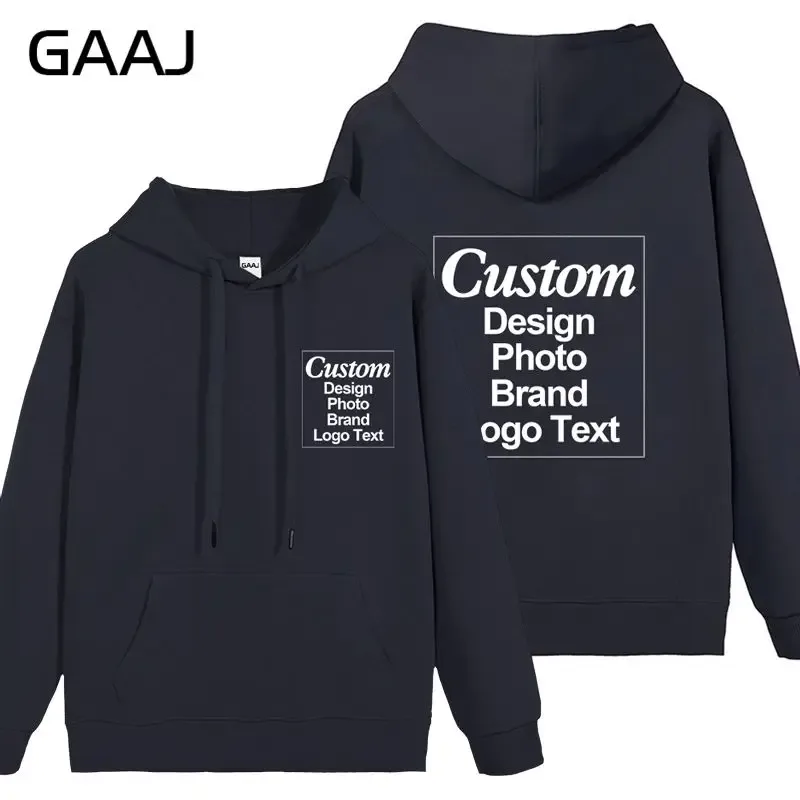 High Quality Custom Hoodie Cotton Sweatshirt Print Embroidery Brand Logo Text Photo Design Men Women Famliy Team Clothing 300g — image 62