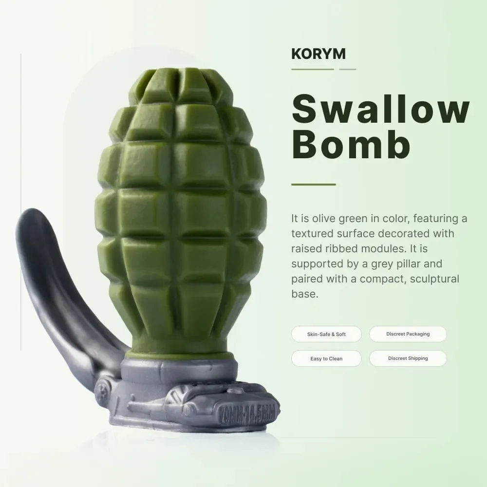 Hand Grenade-style Anal Plug Sex Adult Toys for Men and Women Pure Silicone Anal Expansion Toys Butt Plug with Protrusions — image 3