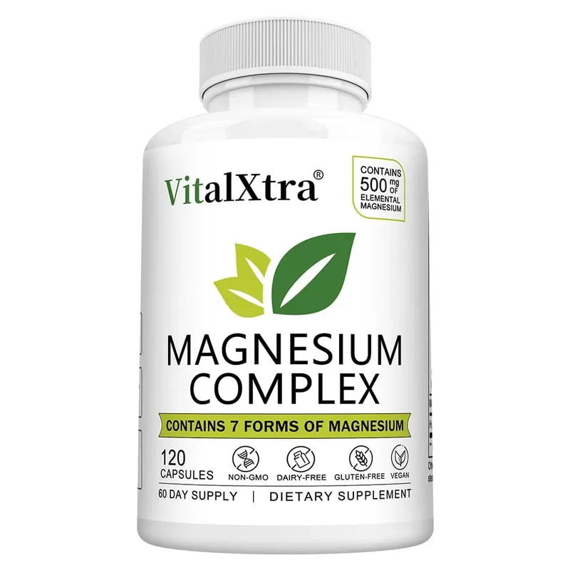 Magnesium Complex Supplement 7-in-1 Bisglycinate Chelate Oxide Malate Orotate Taurate Citrate Magnesium for Calm Sleep — image 8