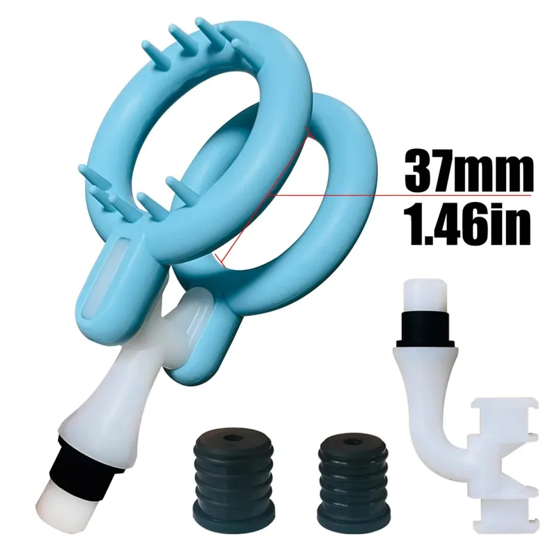 (Fits 12-19mm Shaft) Massage Gun Head attachments - Fascia Gun Silicone Head Replaceable Fitness Accessories Men's sex toy — image 13