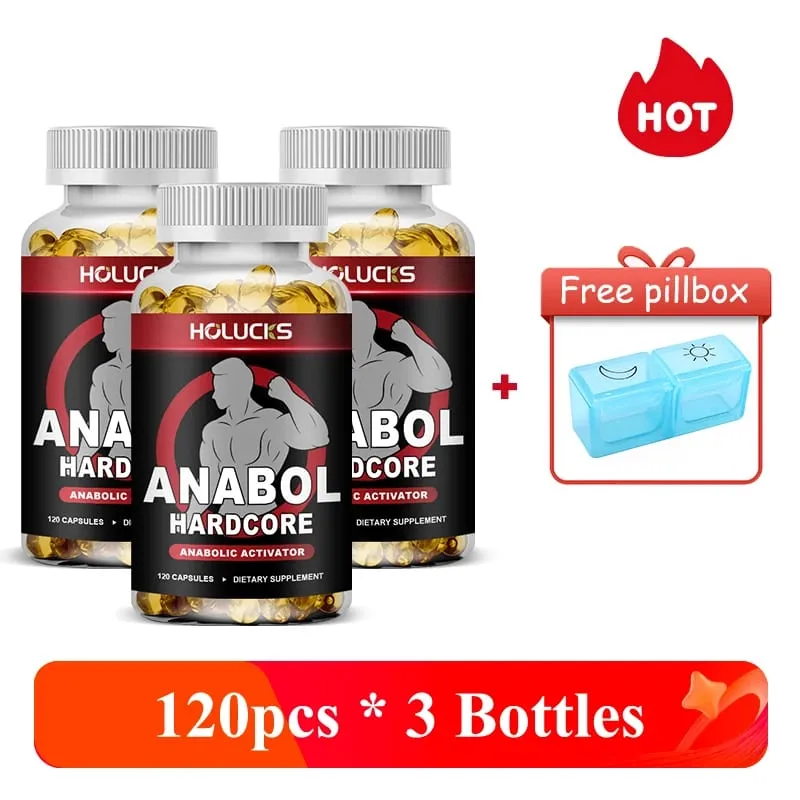 Men’s ANABOLIC Muscle Building Supplement Boost Workout Energy Muscle Growth & Protein Synthesis Balances Men Hormones