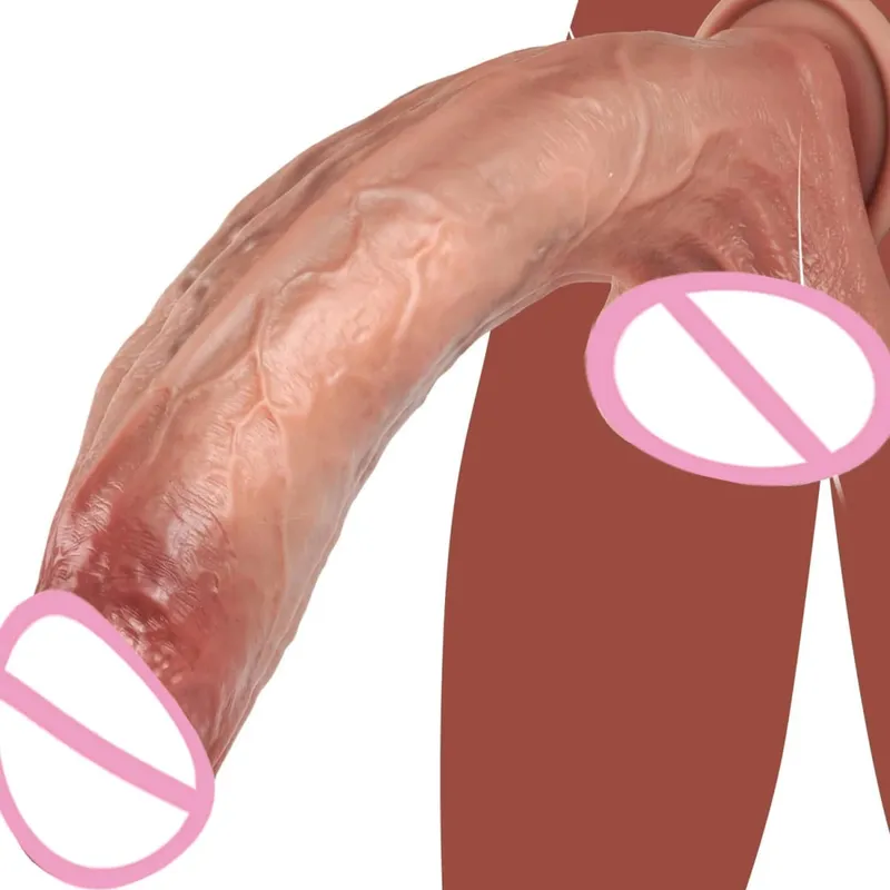 Realistic Dildo Soft Silicone Dick Penis With Strong Suction Cup Testicles Veins For Anal Play Experience Adult Sex Toy For Wome