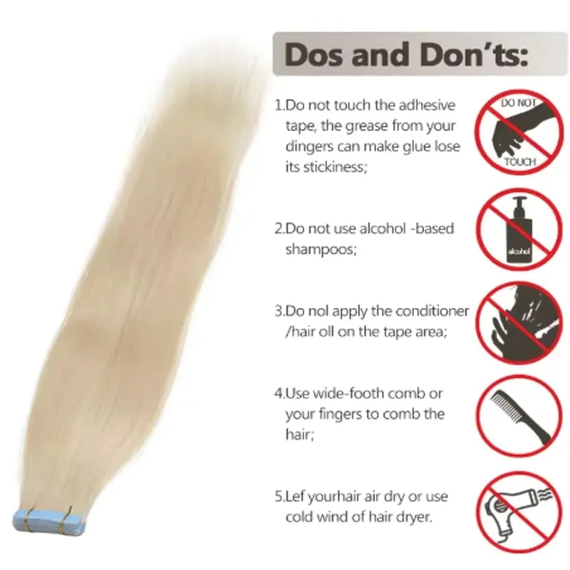 High Quality Silky Soft Remy Human Hair Extensions 12 Inch-20 Inch Tape Hair Wear Resistant Durable Silky Soft PU Seamless Add Length Volume — image 3