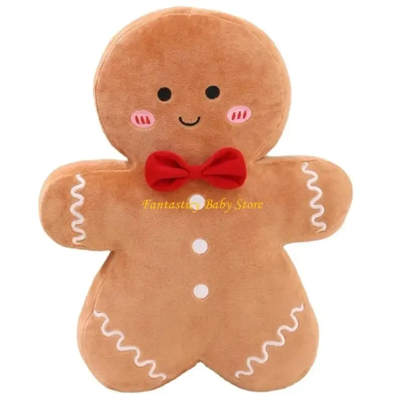 J6BE Dessert Stuffed Plush Pillow for Christmas Decoration Festive Room