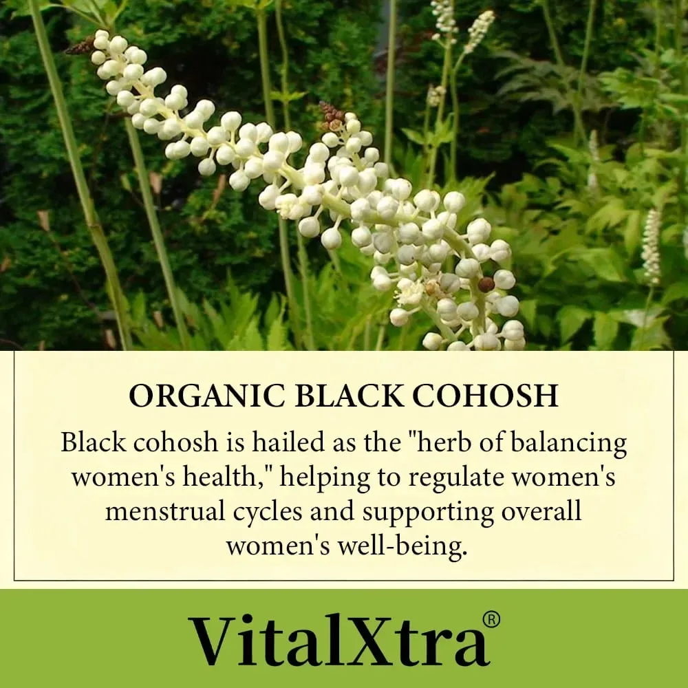 Black Cohosh Root Regulates Endocrine Function Improves Sleep Quality Relieves Menopausal Symptoms Help Cardiovascular Health — image 3