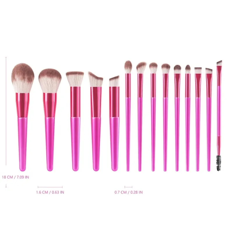 1-14pcs Makeup Brushes Tools Set Make Up Brush Tools Kits for Eyeshadow Eyeliner Cosmetics Brushes Maquiagem Soft Skin-Friendly — image 12