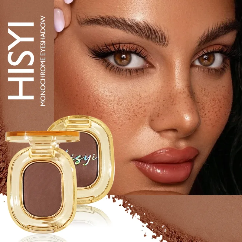 Matte Single Eyeshadow — Brown for Eye Brightening & Face Conceal Long-Lasting Waterproof Easy Blend Multi-Look Xmas & Winter