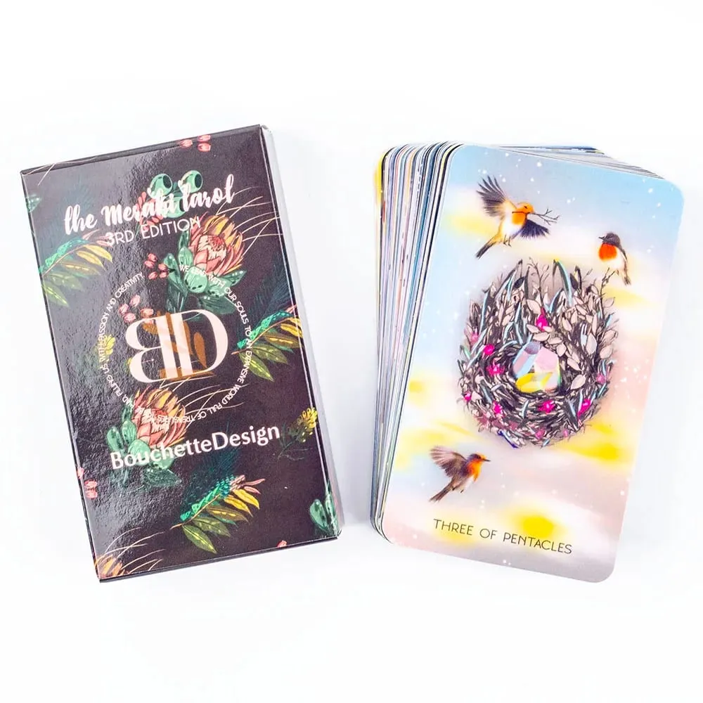Mesahi Tarot 3rd Edition 79 Card Deck with Bouchette Design English Version Family And Friends Divination Board Game for Parties — image 1