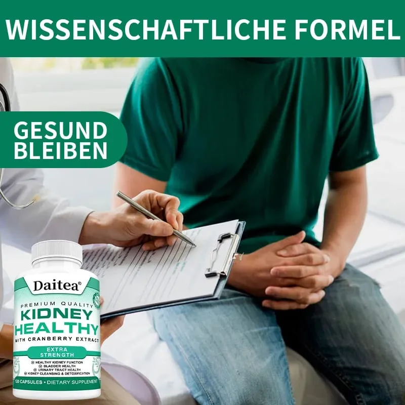 Kidney Support Capsules Kidney Cleanse & Detox Formula with Cranberry & Herbal Extracts Support Urinary Tract & Bladder Health