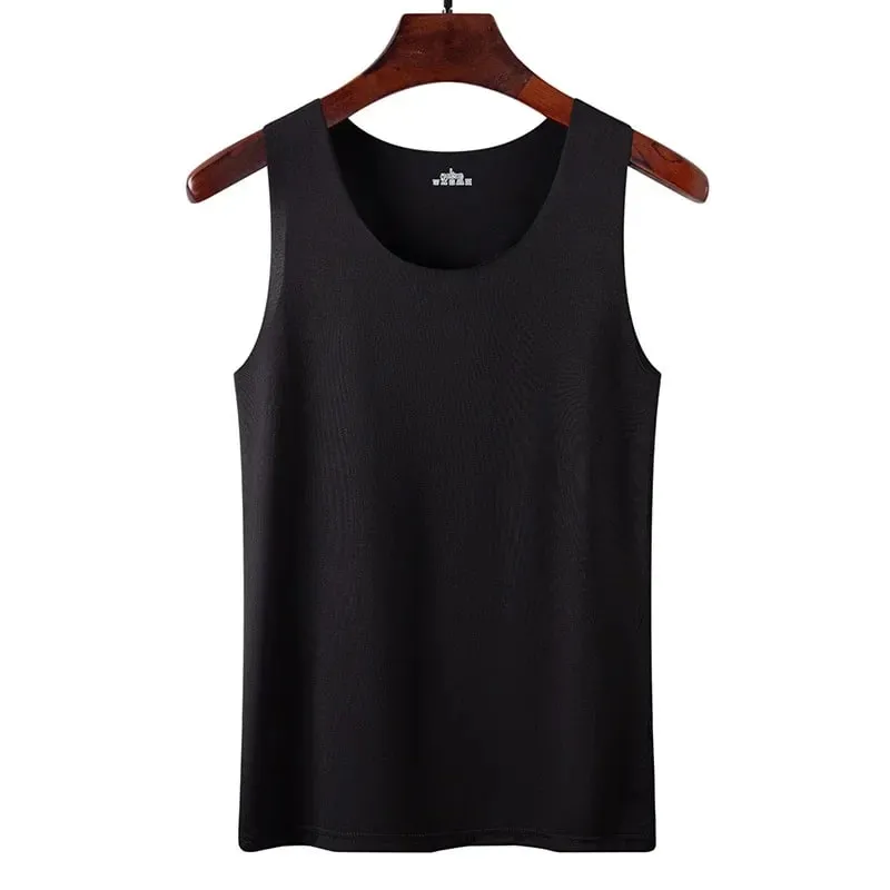 Summer Women Tank Tops Ice Silk Seamless Vest Female Thin Breathable Sleeveless Shirts Slim Camisoles Undershirts Black M-4XL — image 11