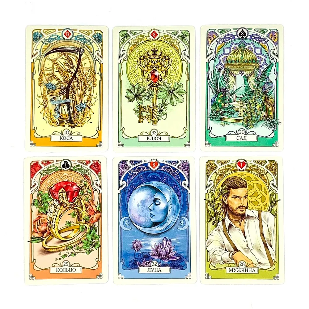 Nuevas cartas de oráculo con 37 mazos, versión rusa, juegos de mesa, cartas de oráculo para familiares y amigos, juegos de vacaciones — image 4