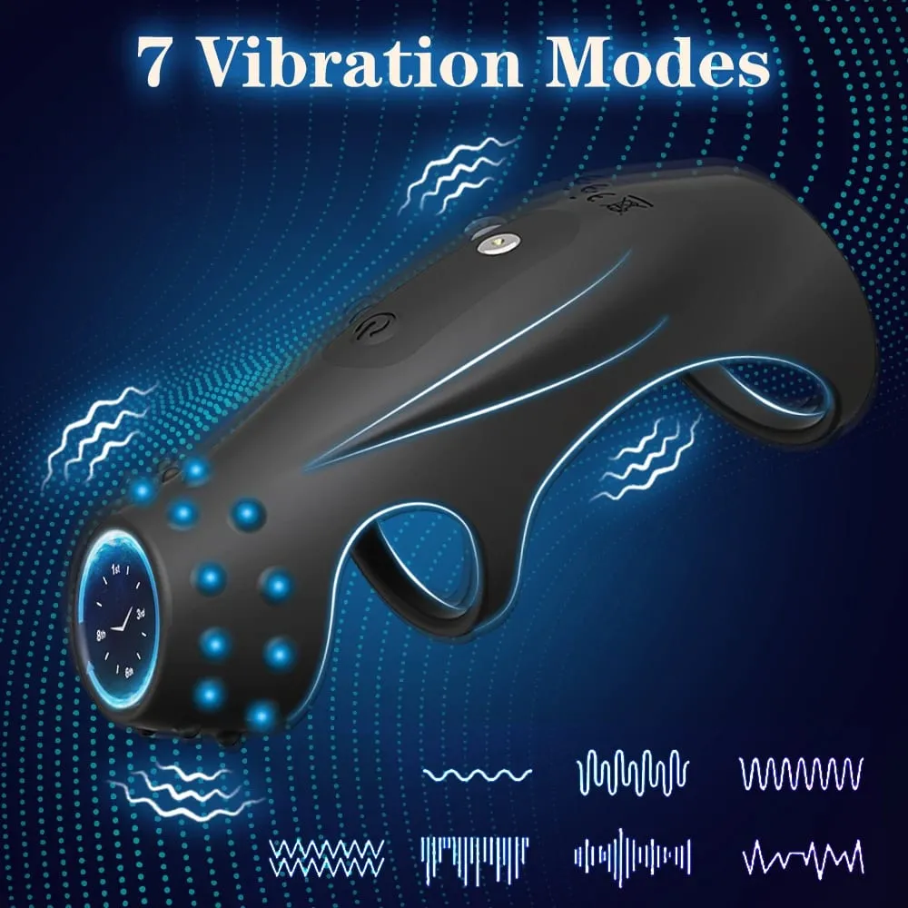 Vibrating Penis Sleeve Cock Ring Penis Extender for G Spot Clitoris Vibrator Stimulation Adult Sex Toy for Men Delay Ejaculation — image 3