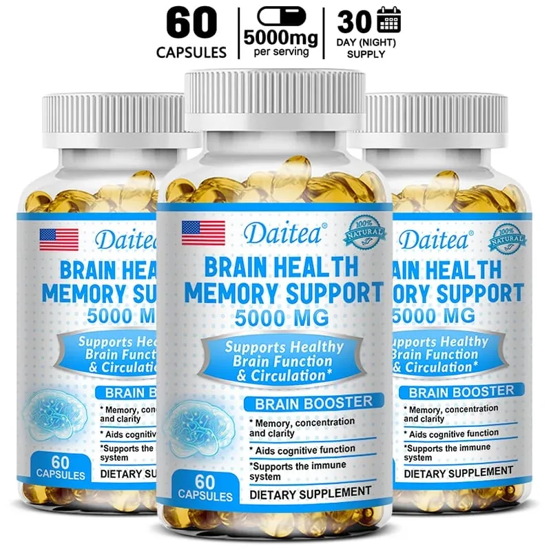 Brain Health Nootropic Capsules 5000mg Boost Memory Focus & Clarity Cognitive Function & Blood Circulation Mental Performance — image 10