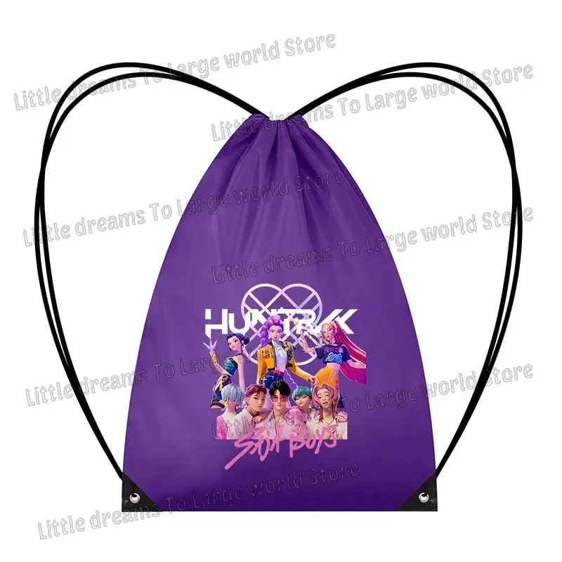 Anime Figure Drawstring Bag Portable Backpack Large Capacity Gym Sports Clothes Organizer Storage Pouch Bundle Pocket Women Gift — image 24