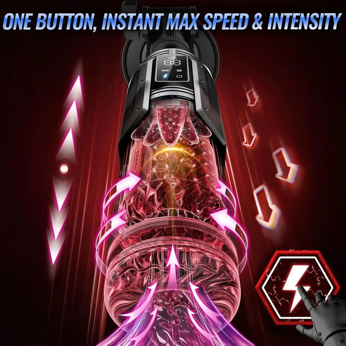 Automatic Male Masturbator APP Controlled 7 Modes Vibrating Pocket Pussy Realistic 3D Texture Tight Stroker Blowjob Pro Sex Toy