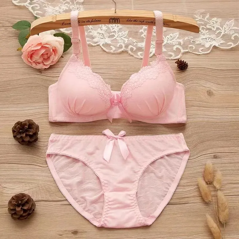 6 set Push Up Bra Sets Padded Intimates Lace Thongs Underwear For Women Lingerie Female Underwear Bra Sets