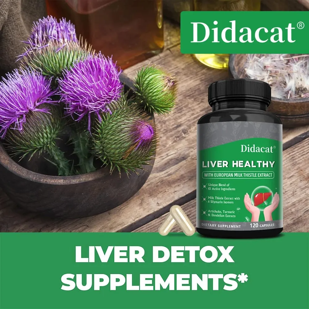 Natural Artichoke + Milk Thistle Extract - A Cleansing Detoxifying Supplement for Liver Health Immune Support and Skin Health — image 3
