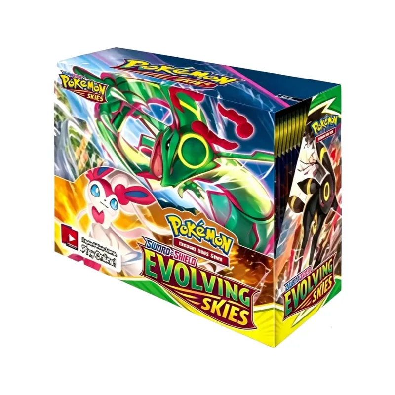Pokemon TCG Sword & Shield Evolving Skies Booster Box 36 Packs Trading Card Game Collection Cards Toy for Kids Gift — image 9
