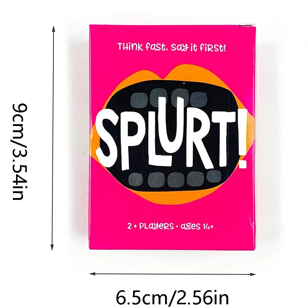 Splurt! Fast-Paced Card Game - Think Fast Say It First Party Strategy Board Game Group Activity for Family & Kids Toys Gifts — image 6