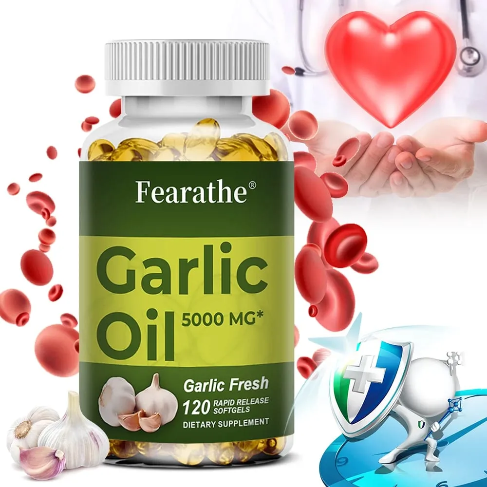 Organic Garlic Extract Capsule for Cardiovascular Health Detox Support Immune Nutrition Supplement — image 1