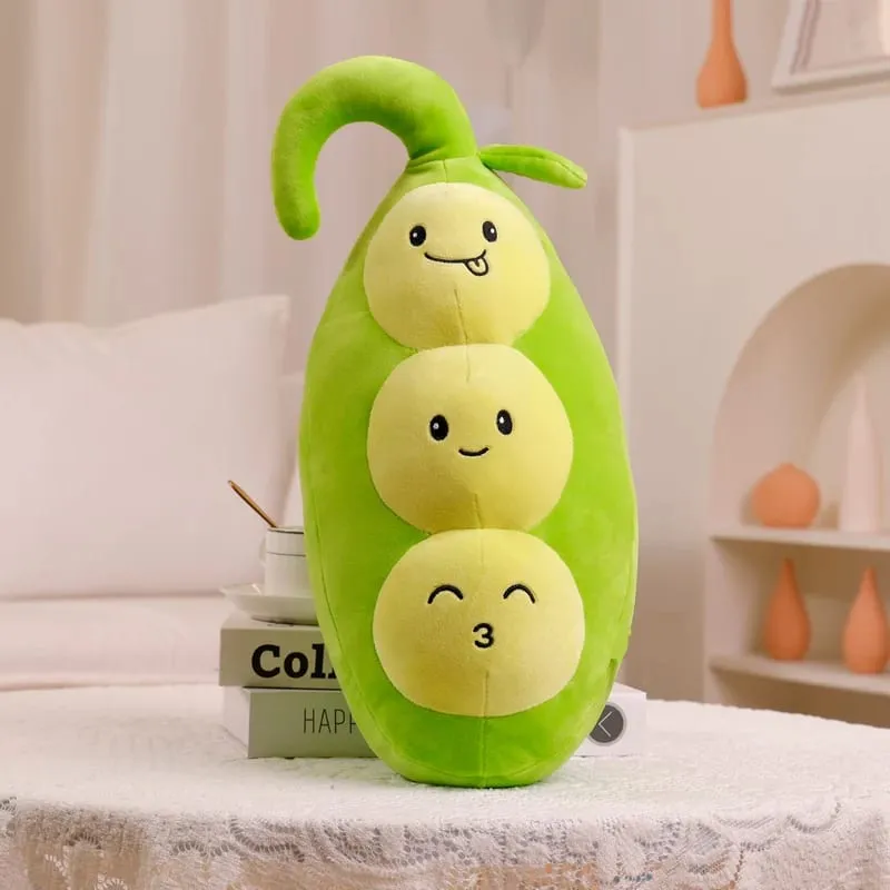 ZU Super Soft Plush Pillow Cute Fruits Kiwi Apple Orange and Vegetables Pea Chili Stuffed Toys Sofa Home Decor Cushion for Girl — image 12