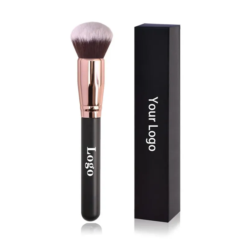Free Private Label Makeup Brushes Foundation Loose Powder Concealer Blending Brush Pink Beauty Makeup Tool Wholesale Bulk 10pcs — image 10