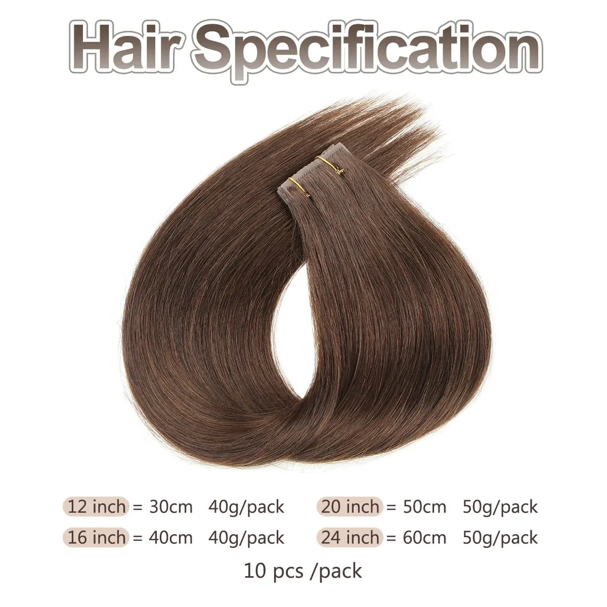 Butterfly Weft Hair Extensions Human Hair Glue-Free Double Invisible Weft with Micro Beads Natural Volume and Length 12-24Inches — image 5