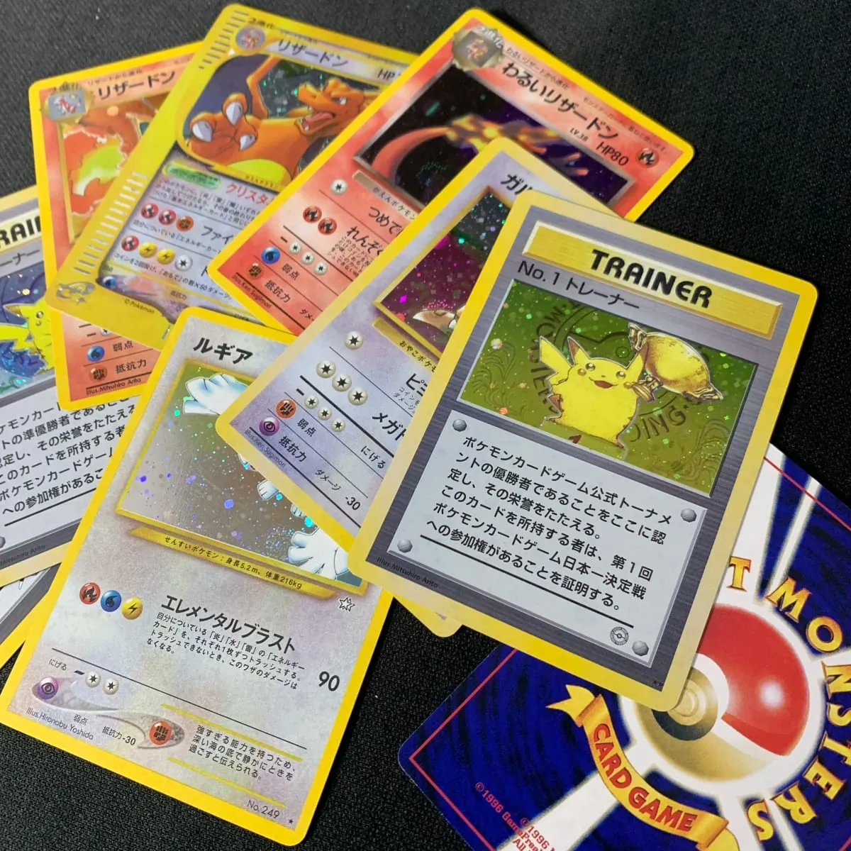 PKM Proxy Cards Japanese Rocket Neo Era Lugia e-Series Era Charizard Pikachu Illustrator Classic Holographic PTCG Collection Toy — image 2