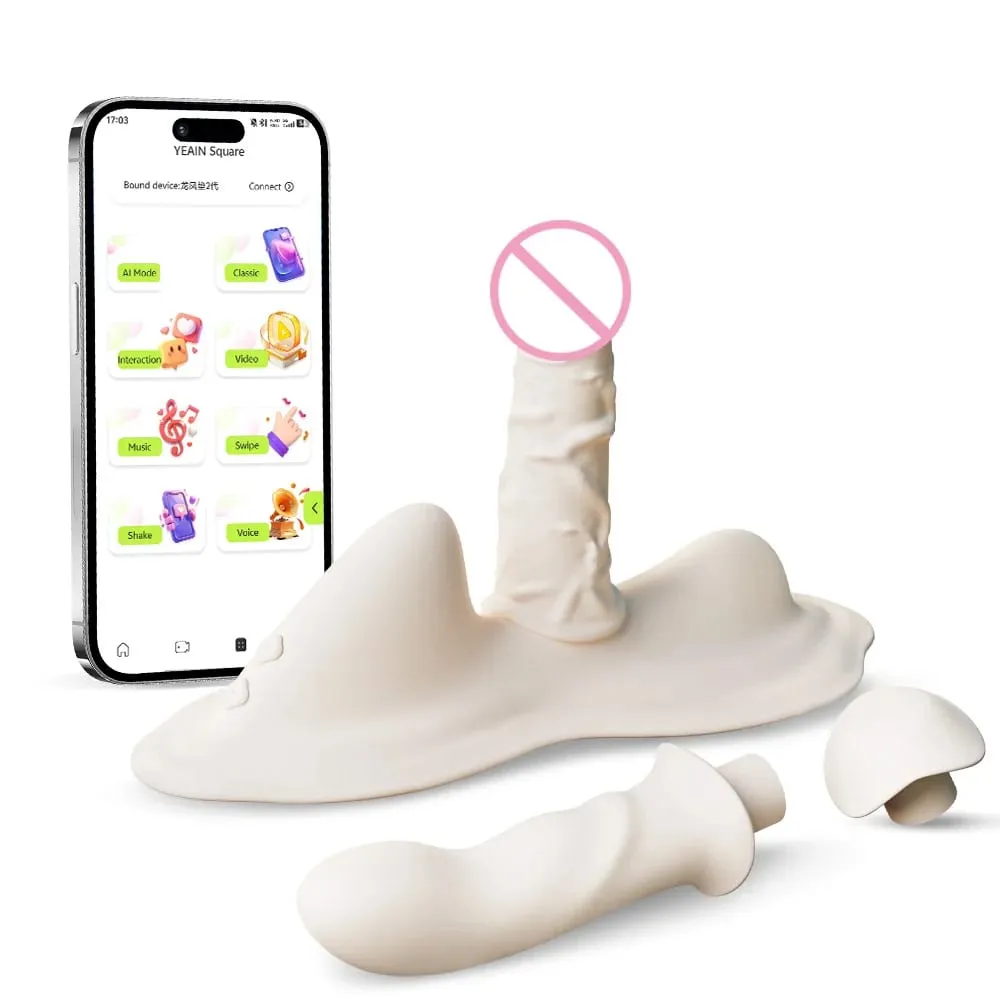 Thrusting Vibrator Separable Cushion Massager APP Control Heating Dildos Vibrators Clitoral Anal Stimulator Sex Toys for Woman — image 1