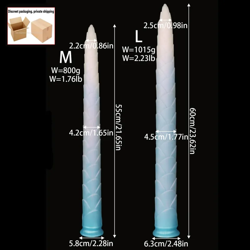 Long 55cm Butt Plug Pumpkin Dildo Deep Anal Whip Soft Anal Plug Adult Sex Toys Monster Dilator Dildo Anal Stimulator Sex Product — image 18