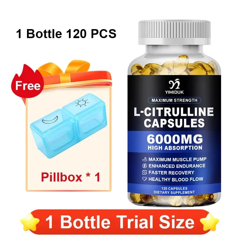 Premium L-Citrulline Capsules with High-potency Citrulline Gelatin Support Vessel Health Boost Workout Hasten Muscle Repair — image 11