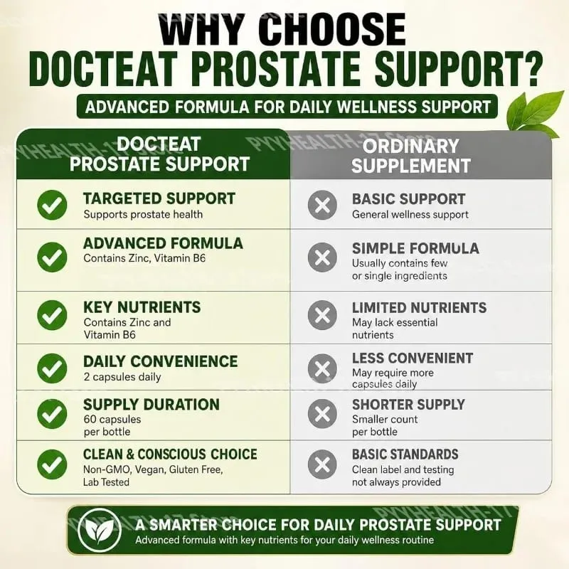 Prostate Support Capsules with Zinc and Vitamin B6 Saw Palmetto and Stinging Nettle Extracts for Support 60 Capsules — image 4
