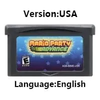 GBA Video Game Cartridge Console Card dDonkey Kong Mario Wario Series Kart Party for GBASP