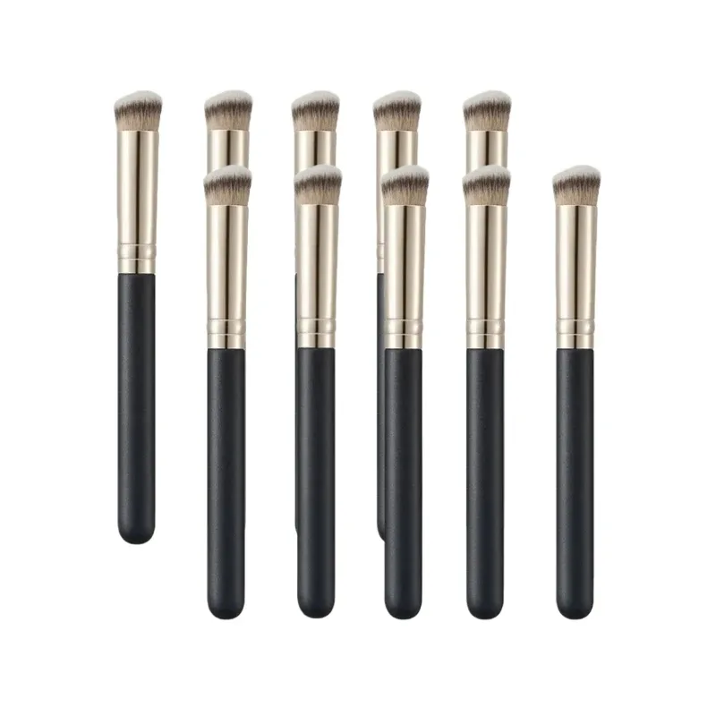1/2/5/10pcs Foundation Concealer Brush Premium Contour Blusher Brushes Liquid Concealer Foundation BB Cream Face Makeup Brush — image 10