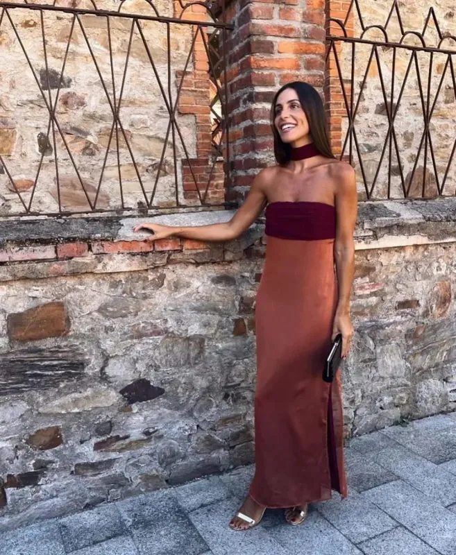 Solid Color Strapless Ribbon Women Summer Dress Sexy Sleeveless Backless High Waist Slim Maxi Vestidos 2026 Lady Vacation Outfit — image 15