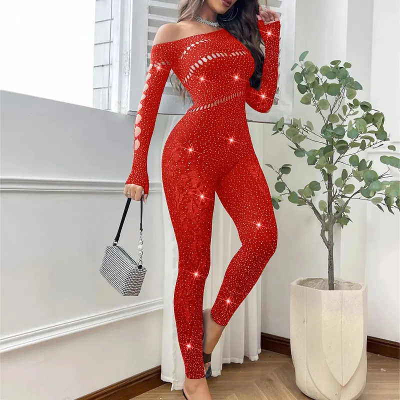 2025 Lace Embroidery Bra Set Women Sexy Mesh Rhinestone Jumpsuit Long Sleeve See Through Sexy Bustier Lingerie for Women — image 11
