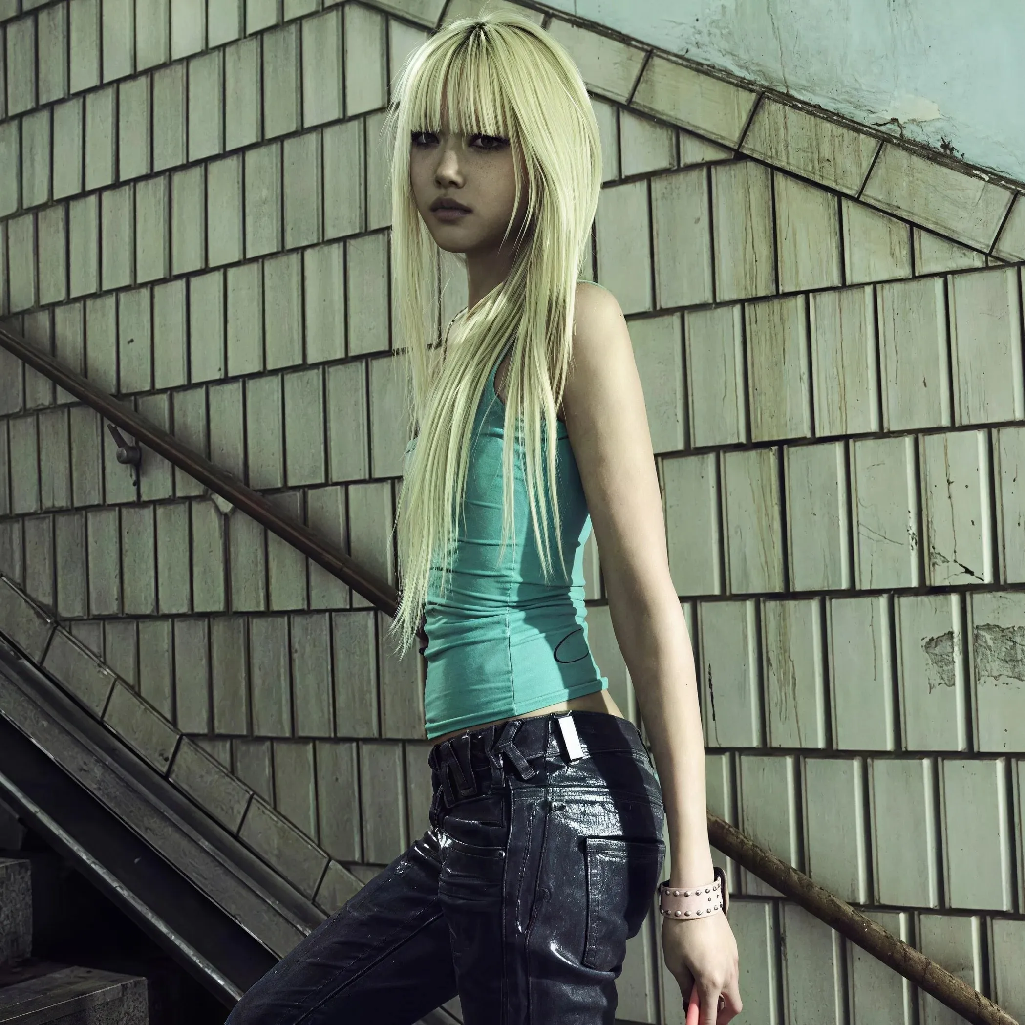 Y2K Mint Green Cami Tank Top Women Square Neck Spaghetti Strap Slim‑Fit Sleeveless Aesthetic Gothic Casual Camisole — image 6