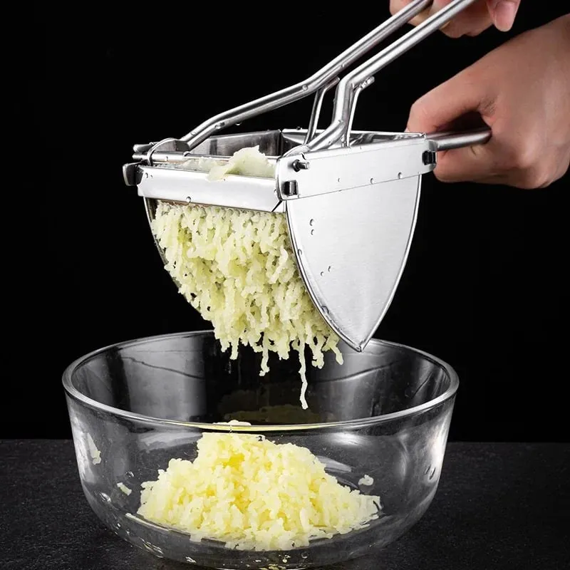 Fruit Vegetable Juicer Potato Ricer Stainless Steel Potato Masher Heavy Duty Potato Ricer Masher for Baby Food kitchen items — image 7