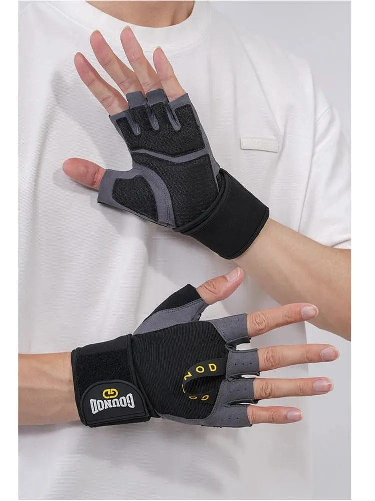 Fitness Gloves For Unisex Enhanced Grip Palm Protection Breathable For Weight Training Pull Ups Gym Training — image 3