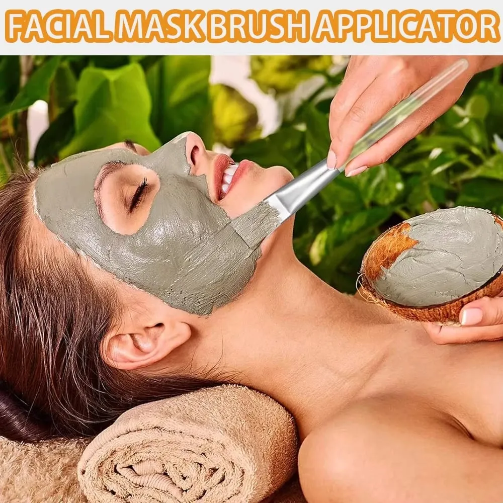 3/15PCS Facial Mask Brushes Kit Face-Mask Application Transparent Makeup Brush For Esthetician Facial Mask DIY Tools Accessories — image 3