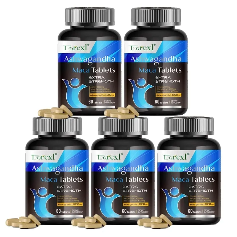 Ashwagandha-Kapsel unterstützt die reproduktive Gesundheit. Natürliche Energizer-Ergänzung für den Mann — image 6