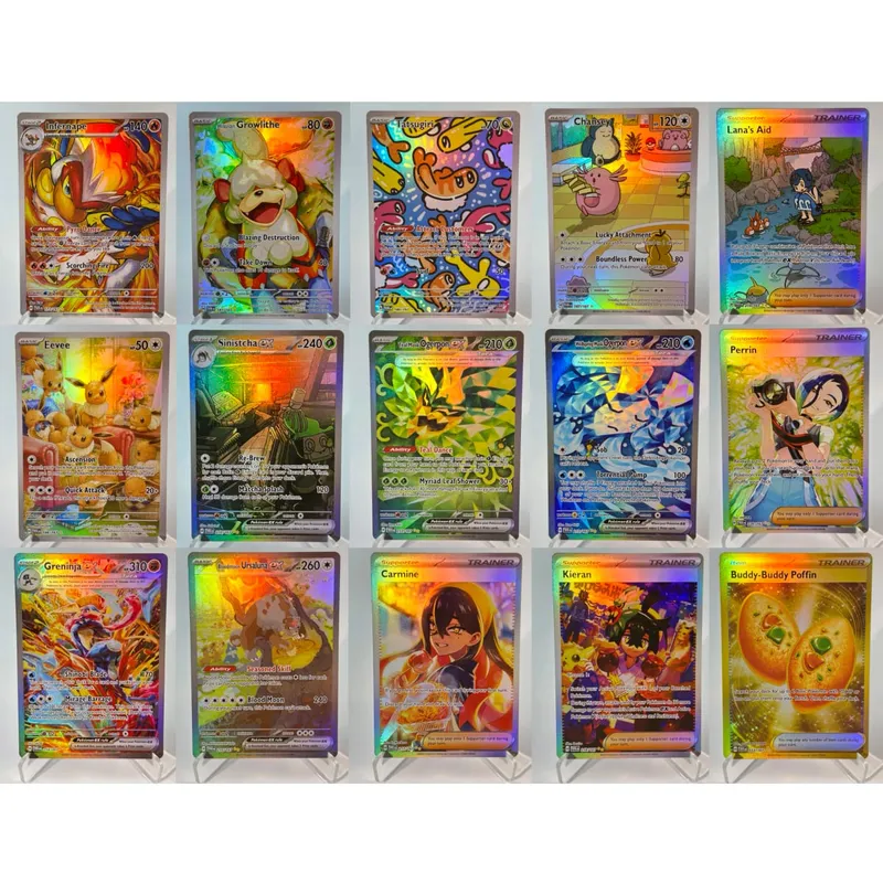 Base Set Surging Sparks PKM Cards PTCG123 BUNDLE GX Rainbow Holographic Ex GX Rare Collection Battle Toys Gifts for Hobbies — image 13