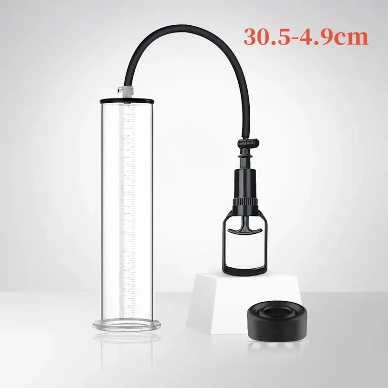 Masculino pênis bomba manual de vácuo pênis ampliador brinquedos sexuais para homem pênis ampliação extensor treinador adultos produtos sexuais 30cm