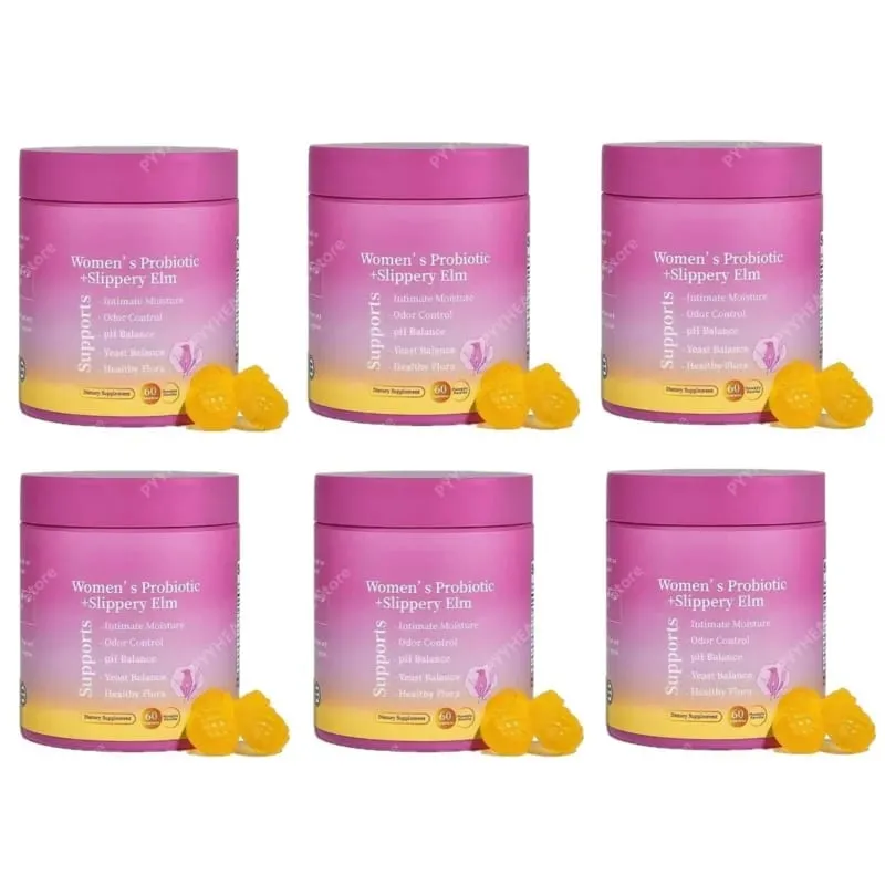 Feminine Wellness Probiotic Gummies with Slippery Elm PH Balance and Flora Support for Women Pineapple Flavor 60 Count — image 12