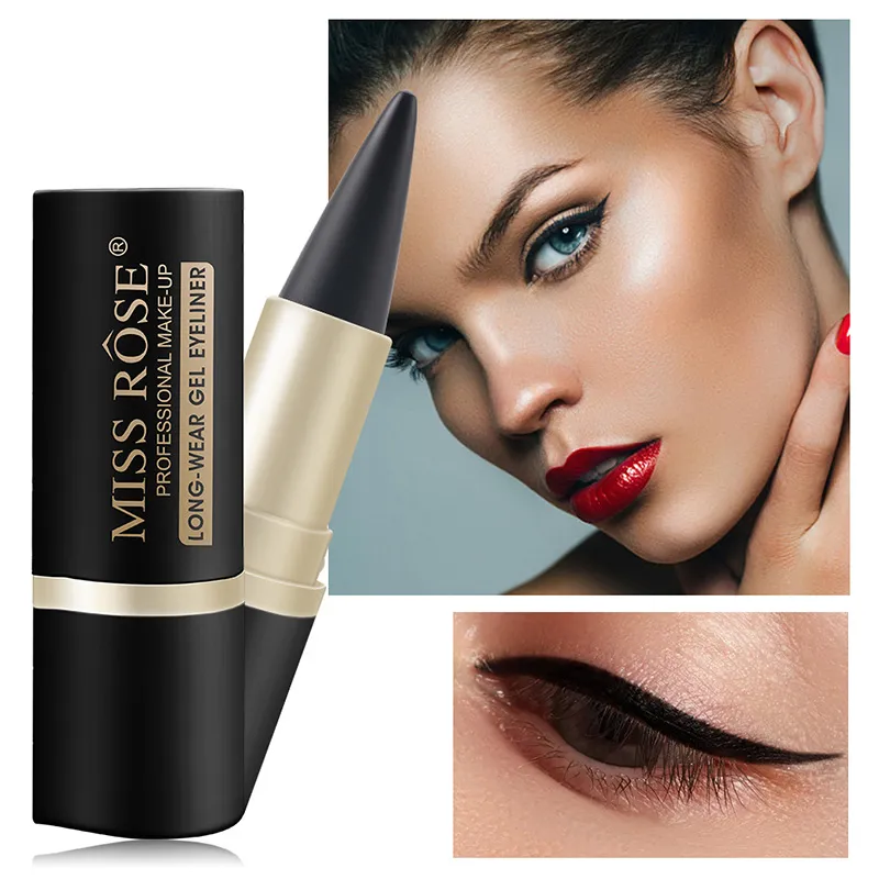 MissRose Waterproof Eyeliner Gel Matte - 24H Quick-drying Rich Pigment Single Head Gel Pencil Smudge-proof Long-lasting Black — image 4