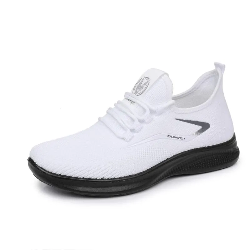 2026 New Arrival Breathable Air Knit Upper Slip On Shoes Flexible Soft Non Slip Sole Casual Running — image 4
