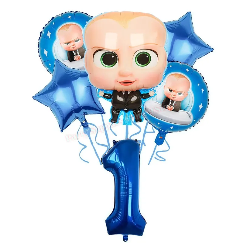 Bossed Baby Theme Newborn 1st Birthday Party Decoration Paper Plate Cup Balloon Banner Kid Boy Favors Baby Shower Event Supplies — image 26