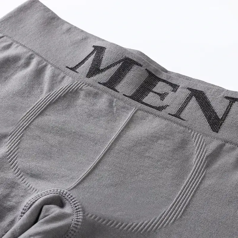 5 Pcs Men’s Boxer Briefs High Elastic Breathable Underwear Soft Cotton Stretch Shorts Comfortable Plain Color Panties — image 2